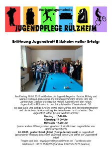 Eröffnung Jugendtreff Rülzheim voller Erfolg!
