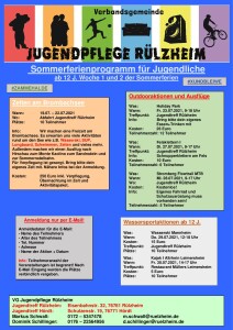 Jugendferienprogramm 1+2