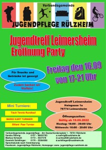 Jugendtreff Eröffnung Leimersheim