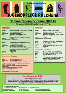 Sommerferienprogramm 2023 #2