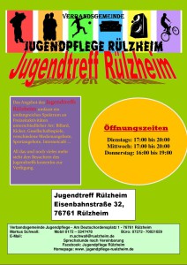 Öffnungszeiten 2019 Jugendtreff Rülzheim